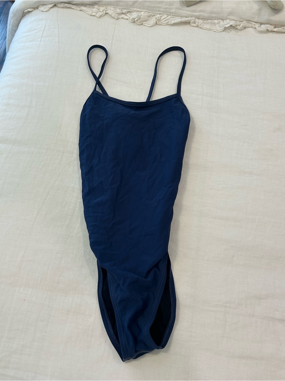 Classic Navy One-Piece Swimsuit - women’s size 30